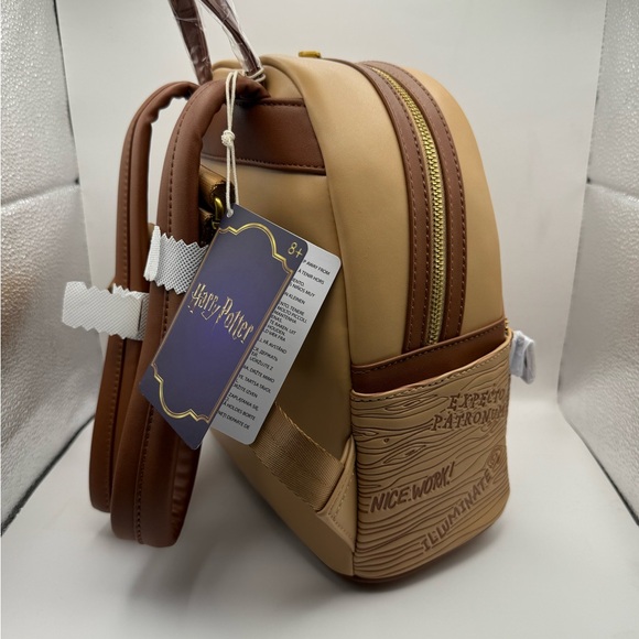 Loungefly Harry Potter Hogwarts Backpack with Gold Accents NWT - Picture 3 of 3